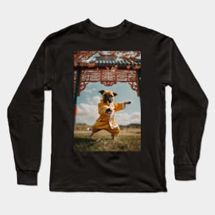 Cute Kung Fu Pug Long Sleeve T-Shirt